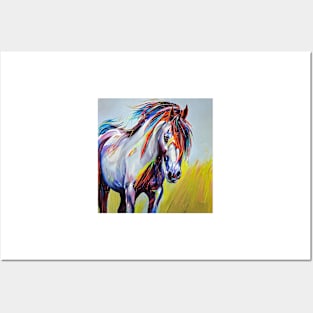 Painted horse Posters and Art
